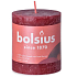 Bolsius Rustic svíčka bordó válec 68 x 80 mm