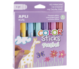 Apli Color Sticks temperové barvy suché pastelové 6 x 6 g, sada