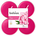 Bolsius Aromatic 2.0 Peony - Pivoňka maxi vonné čajové svíčky 8 kusů, doba hoření 8 hodin
