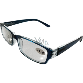 Berkeley Čtecí dioptrické brýle +4,0 plast modré 1 kus MC2062