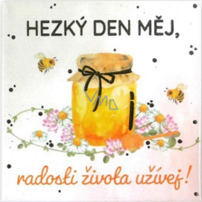 Albi Magnetka s ražbou Hezký den měj, radosti života užívej 6,5 x 6,5 cm