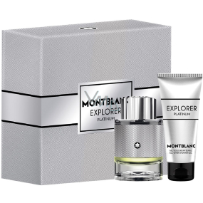 Montblanc Explorer Platinum parfémovaná voda 60 ml + sprchový gel 100 ml, dárková sada pro muže