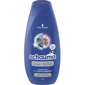 Schauma Silver Reflex s fialovými pigmenty pro šedé, bílé nebo blond barvené vlasy 400 ml