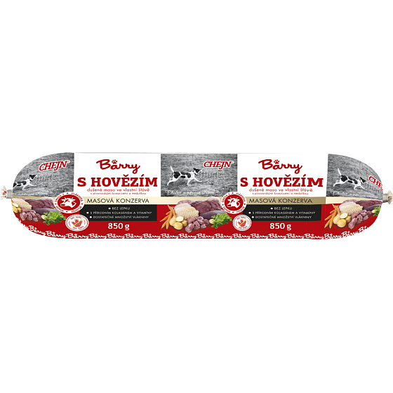 Barry masová konzerva s hovězím pro psy, 850 g