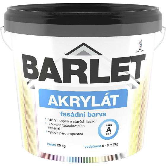 BARLET báze akrylát plus BP A, bílý, 20 kg