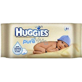 Huggies Pure Vlhčené ubrousky 64 kusů