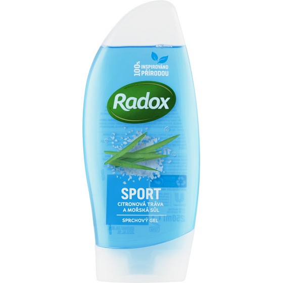 Radox Sport Citronová tráva a mořská sůl sprchový gel 250 ml