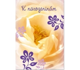 Ditipo Hrací přání k narozeninám Žlutý květ No Name Lekná 224 x 157 mm