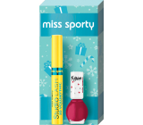 Miss Sporty Studio Lash 3D Volumythic řasenka 001 Black 8 ml + 1 Min to Shine lak na nehty 220 7 ml, kosmetická sada pro ženy