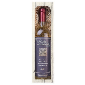 Bohemia Gifts Chardonnay bílé Krásné narozeniny dárkové víno 750 ml