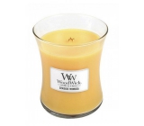 WoodWick Seaside Mimosa - Mimóza na pobřeží vonná svíčka s dřevěným knotem a víčkem sklo střední 275 g