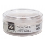 WoodWick Wood Smoke - Kouř z cedrového dřeva vonná svíčka s dřevěným knotem petite 31 g