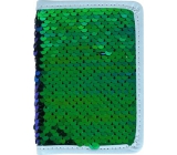 Albi Diář 2020 mini Zelený flitr 11 x 7,5 x 1 cm