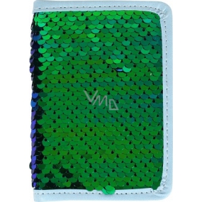 Albi Diář 2020 mini Zelený flitr 11 x 7,5 x 1 cm