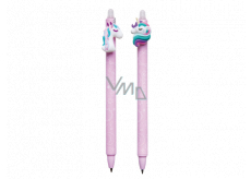 Colorino Gumovatelné pero Jednorožec fialové, modrá náplň 0,5 mm 1 kus