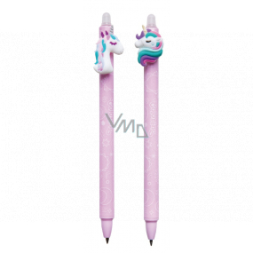 Colorino Gumovatelné pero Jednorožec fialové, modrá náplň 0,5 mm 1 kus