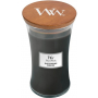 WoodWick Black Peppercorn - Černé zrnko pepře vonná svíčka s dřevěným knotem a víčkem sklo velká 609 g