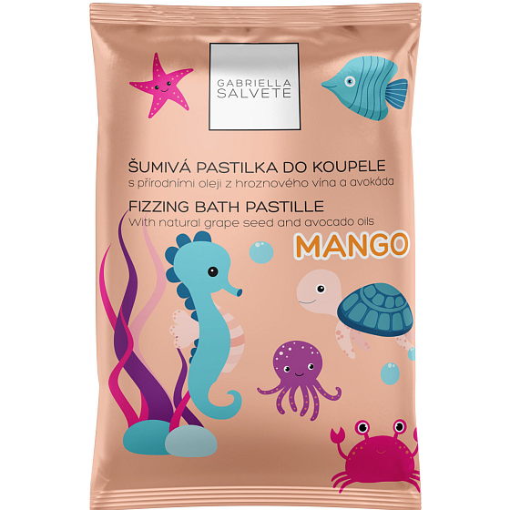 Gabriella Salvete Fizzing Bath Pastille Mango šumivá pastilka do koupele 40 g