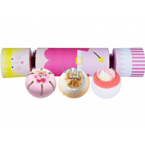 Bomb Cosmetics Fairy Godmother Cracker šumivý balistik do koupele 3 x 160 g, kosmetická sada