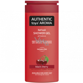 Authentic Toya Aroma Black Cherry aromatický sprchový gel 400 ml
