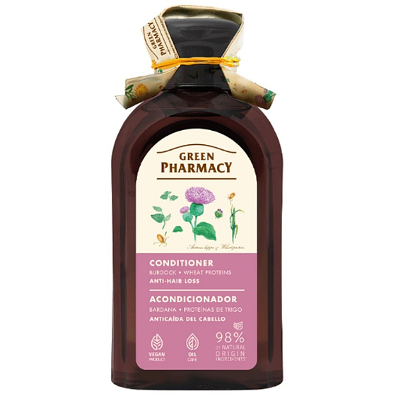Green Pharmacy Lopuchový olej kondicionér proti vypadávání vlasů 300 ml