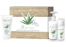 Regina Aloe Vera denní krém 50 ml + micelární voda 250 ml + krém na ruce 75 ml, kosmetická sada