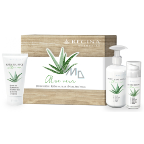 Regina Aloe Vera denní krém 50 ml + micelární voda 250 ml + krém na ruce 75 ml, kosmetická sada