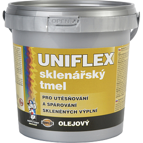 Uniflex olejový sklenářský tmel, přetíratelný, 6 kg Uniflex olejový sklenářský tmel, přetíratelný, 6 kg