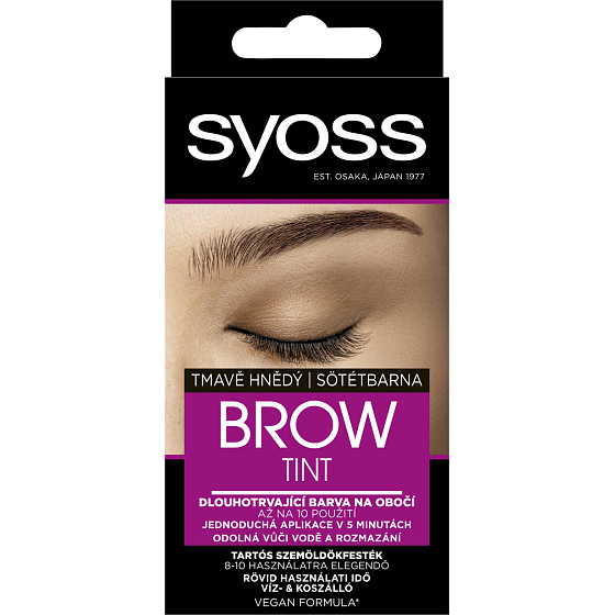 Syoss Brow Tint barva na obočí Tmavě hnědý, 17 ml