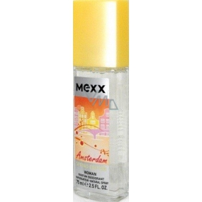 Mexx Amsterdam Woman parfémovaný deodorant sklo pro ženy 75 ml