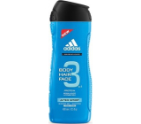Adidas 3 After Sport sprchový gel na tělo a vlasy pro muže 400 ml