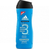 Adidas 3 After Sport sprchový gel na tělo a vlasy pro muže 400 ml