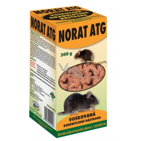 Norat ATG granulovaná vosková náhrada k hubení škodlivých hlodavců 300 g