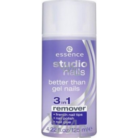 Essence 3v1 Studio Nails Better Than Gel Nails Remover odlakovač na nehty 125 ml
