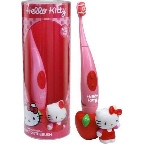Hello Kitty Sonic elektrický kartáček na zuby + 3D figurka pro děti 1 kus