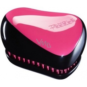 Tangle Teezer Compact Profesionální kompaktní kartáč na vlasy, Black & Pink černo-růžový