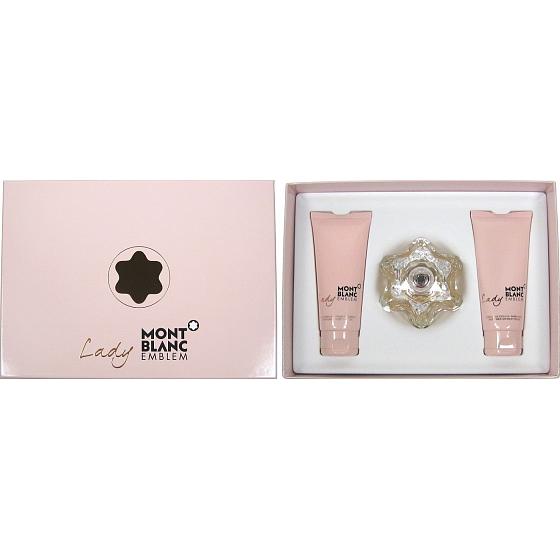 Montblanc Lady Emblem parfémovaná voda 75 ml + tělové mléko 100 ml + sprchový gel 100 ml, dárková sada