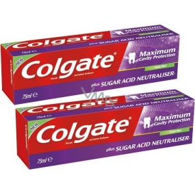 Colgate Maximum Cavity Protection Fresh Mint zubní pasta 2 x 75 ml