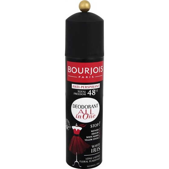 Bourjois All in One 48hodinový antiperspirant deodorant sprej pro ženy 150 ml