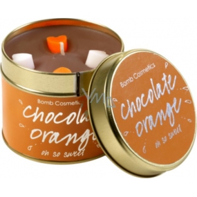 Bomb Cosmetics Čokoláda pomeranč Vonná přírodní, ručně vyrobena svíčka v plechové dóze hoří až 35 hodin