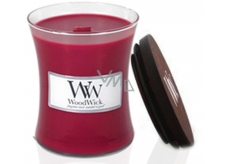 WoodWick Currant - Rybíz vonná svíčka s dřevěným knotem a víčkem sklo střední 275 g