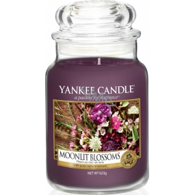 Yankee Candle Moonlit Blossoms - Květiny ve svitu měsíce vonná svíčka Classic velká sklo 623 g