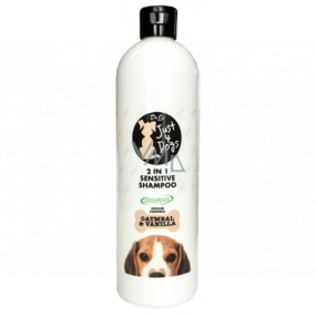 Just 4 Dogs Sensitive Oatmeal & Vanilla 2v1 šampon a kondicionér pro psy 500 ml