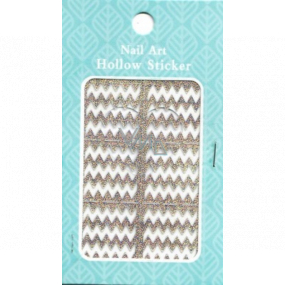 Nail Accessory Hollow Sticker šablonky na nehty multibarevné blesky 1 aršík