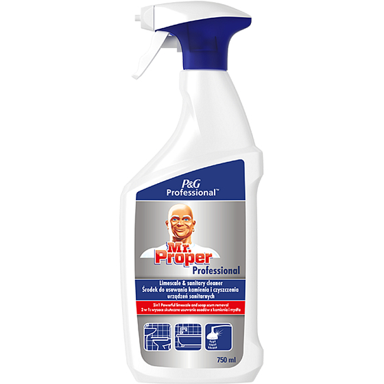 Mr. Proper Professional 2v1 odstraňovač vodního kamene 750 ml rozprašovač