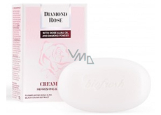 BioFresh Diamond Rose krémové mýdlo s bílou růží 100 g
