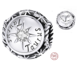 Charm Sterlingové stříbro 925 Znamení zvěrokruhu, kubické zirkonie Býk, korálek na náramek