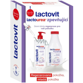 Lactovit Lactourea zpevňující tělové mléko pro velmi suchou pokožku 400 ml + zpevňující sprchový gel pro velmi suchou pokožku 500 ml, kosmetická sada