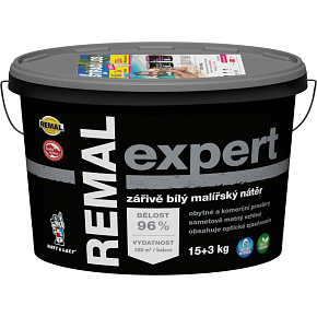 REMAL Expert zářivě bílá malířská barva na zeď, 1 kg REMAL Expert zářivě bílá malířská barva na zeď, 1 kg