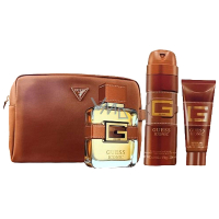 Guess Iconic parfémovaná voda 100 ml + deodorant sprej 170 g + sprchový gel 100 ml + kosmetická taška, dárková sada pro muže